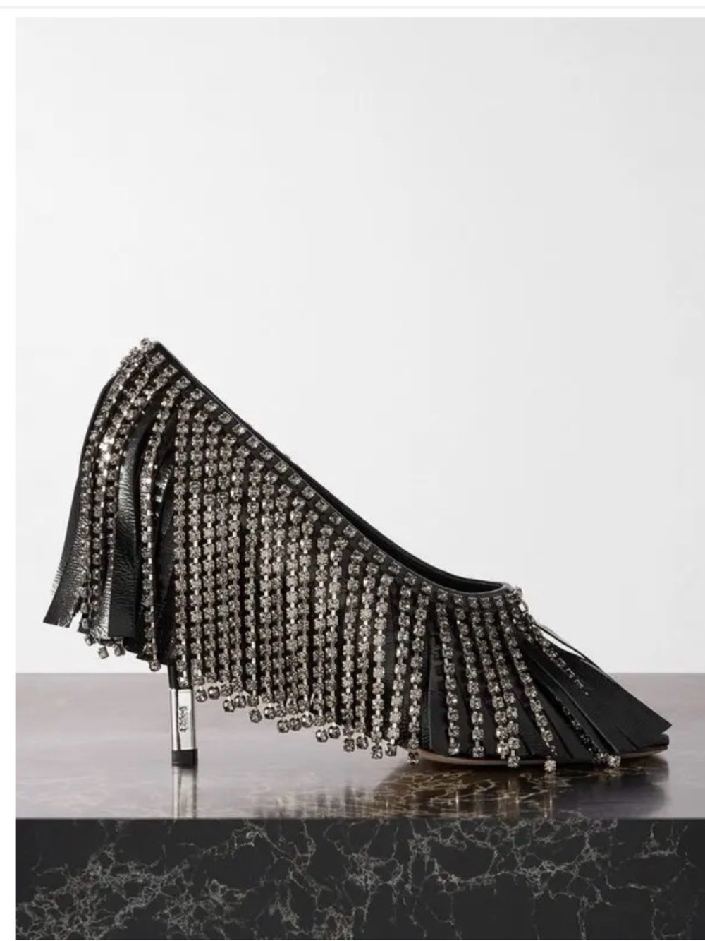 Chloe Mona crystal-embellished fringed leather pumps Archive 7 Boho Romantic - Picture 2 of 12